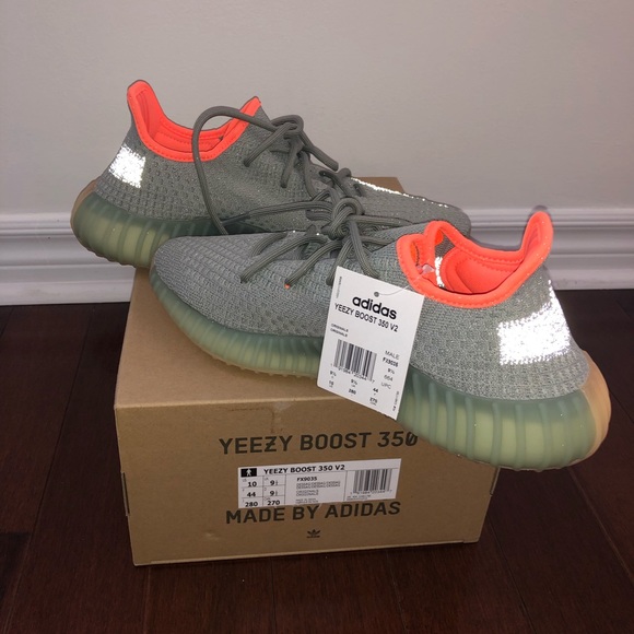 Adidas Yeezy Boost 350 V2 Desert Sage Size 10 - Picture 2 of 5